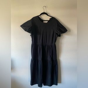 WhoWhatWear MIDI Dress with puff sleeves